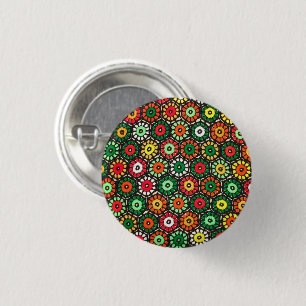 Farbenfrohe Granny Circles Crochet-Muster Button