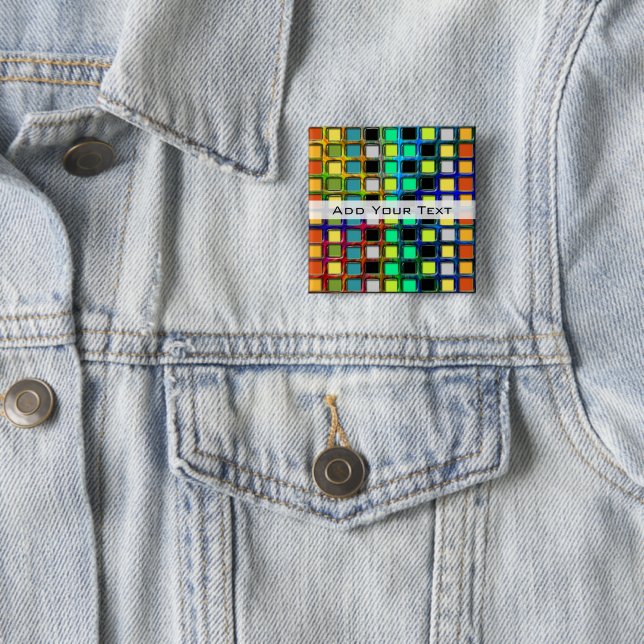 Farbenfrohe Grid-gekocht von Shirley Taylor Button (Beispiel)