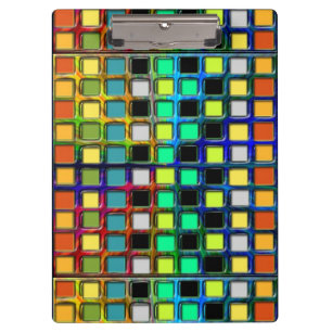 Farbenfrohe Grid-gekocht von Shirley Taylor Klemmbrett