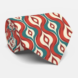Farbenfrohe Groovy Retro Krawatte