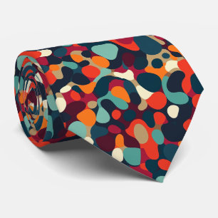 Farbenfrohe Groovy Retro Krawatte