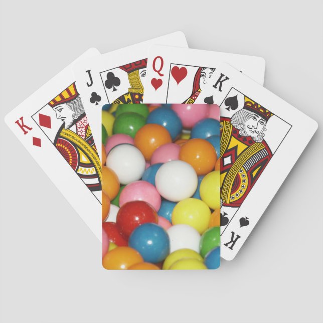 Farbenfrohe Gumball Classic Spielkarten (Rückseite)