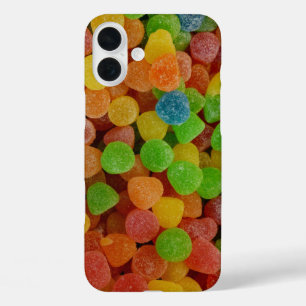Farbenfrohe Gumdrops Candy iPhone 16 Plus Hülle