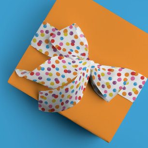 Farbenfrohe Gummi-Muster Satinband