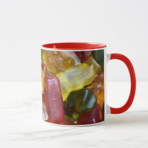 Farbenfrohe Gummie Candy-Tasse Tasse