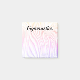 Farbenfrohe GYMNASTICS Post-It Notes 3" X 3" Post-it Klebezettel