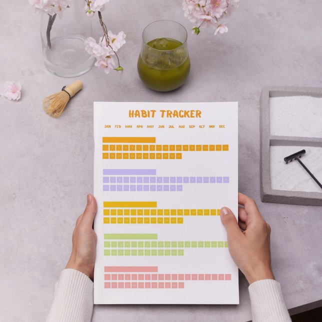 Farbenfrohe Habit Tracker Notizblock (Von Creator hochgeladen)