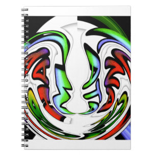 Farbenfrohe Hakuna Matata haben einen schönen Tag  Notizblock