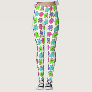 Farbenfrohe Hamster-Hintern-Muster Leggings