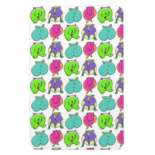 Farbenfrohe Hamster-Hintern-Muster Magnet