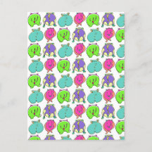 Farbenfrohe Hamster-Hintern-Muster