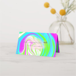 Farbenfrohe handbemalte Acrylflüssigkeit für die H Platzkarte