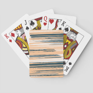 Farbenfrohe handbemalte Linien Spielkarten