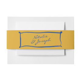 Farbenfrohe handgeschriebene Retro Whimsical Frame Einladungsbanderole