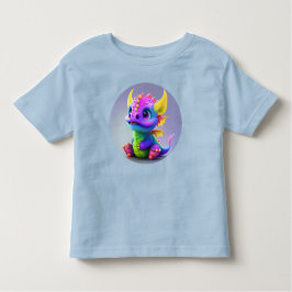 Farbenfrohe Happy Baby Dragon 12M bis 5T Kleinkind T-shirt