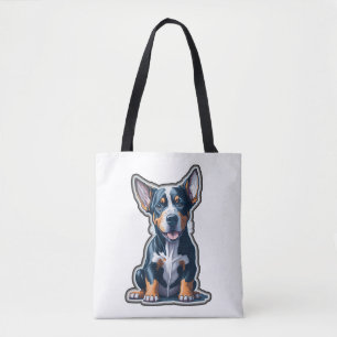 Farbenfrohe Happy Doberman Puppy