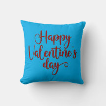 Farbenfrohe "Happy Valentine's Day" Kissen