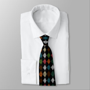 Farbenfrohe Harlequin-Diamant-Krawatte Krawatte