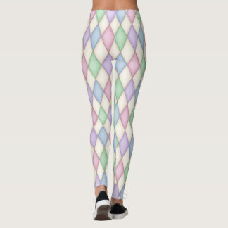 Farbenfrohe Harlequin Diamond Karo Pattern Leggings