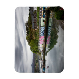 Farbenfrohe Häuser in Portree, Skye Magnet