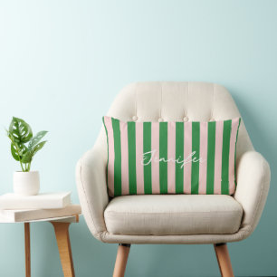 Farbenfrohe, helle Farbe Trendy Moderne Streifen Lendenkissen
