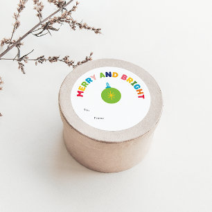Farbenfrohe, helle Geschenke Runder Aufkleber