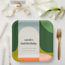 Farbenfrohe helle Groovy Retro Arche jedes Alter G