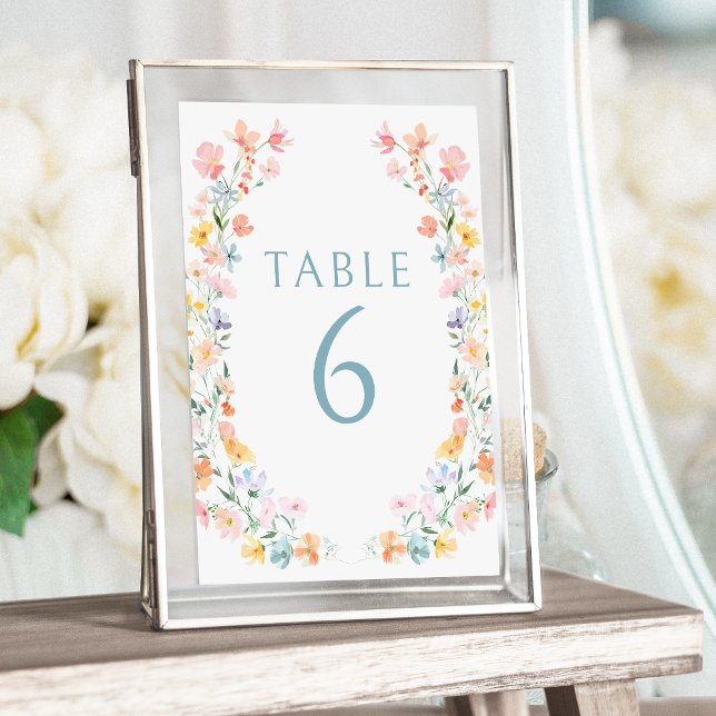 Farbenfrohe, helle Wildblumen Frühjahrssonne Einladung (Von Creator hochgeladen)