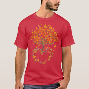 Farbenfrohe Herbstbäume Bäume Herbstlaube des Natu T-Shirt