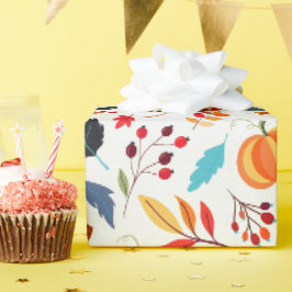 Farbenfrohe Herbstfavoriten | Zeitweiliges Wrapper Geschenkpapier