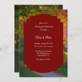 Farbenfrohe Herbstfeier Einladung