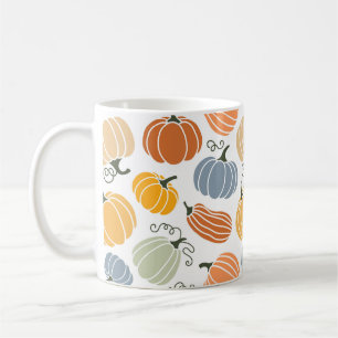 Farbenfrohe Herbstkuppeln Muster Kaffeetasse