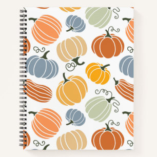 Farbenfrohe Herbstkuppeln Muster Notizbuch