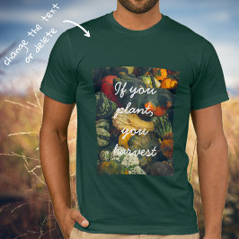 Farbenfrohe Herbstkurz und Kürbis T-Shirt