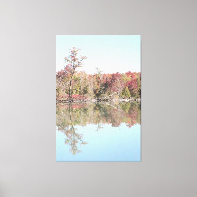 Farbenfrohe Herbstlandschaft Leinwanddruck (Vorderseite)