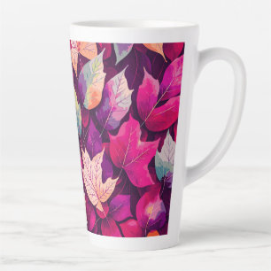 Farbenfrohe Herbstleaves Muster Milchtasse