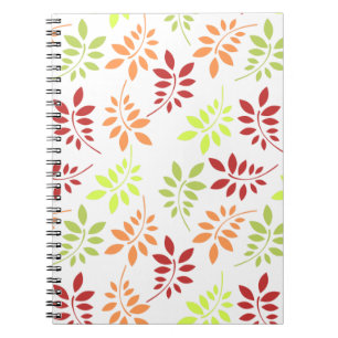 Farbenfrohe Herbstunterschiede in warmen Tönen Notizblock