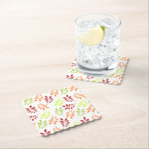 Farbenfrohe Herbstunterschiede in warmen Tönen Untersetzer