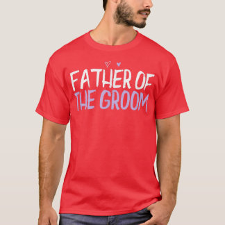 Farbenfrohe Herzblüte Vater des Groom Sprichwort J T-Shirt
