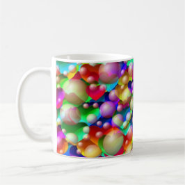 Farbenfrohe Herzen Kaffeetasse