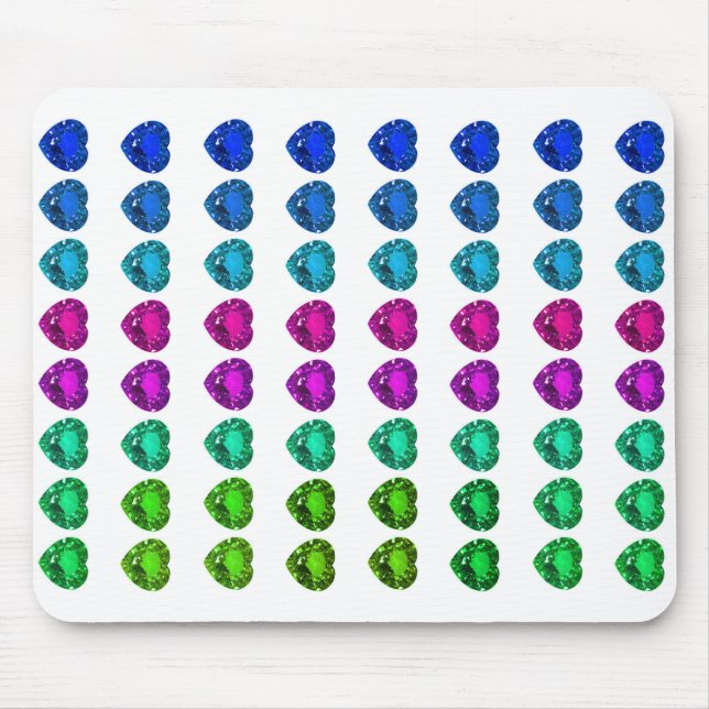 Farbenfrohe Herzklappen Mousepad (Vorne)