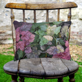 Farbenfrohe Heuchera Pflanze Blätter Botanisch Dekokissen