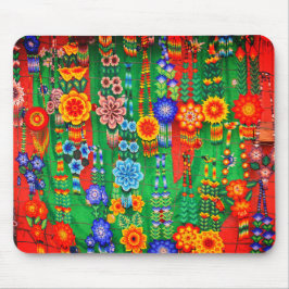 Farbenfrohe Hippie-Blume-Designs Mousepad
