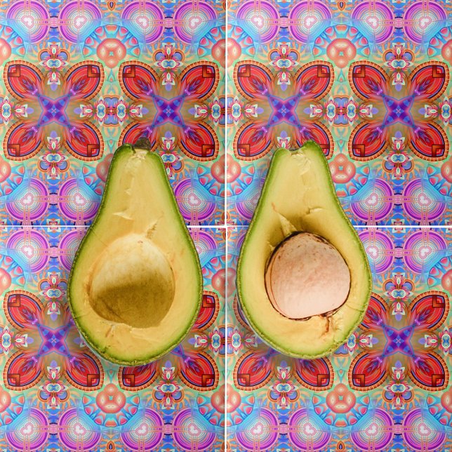 Farbenfrohe Hippie Boho Kaleidoskopie Fraktal Kuns Fliese (Von Creator hochgeladen)