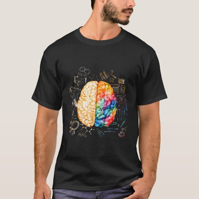 Farbenfrohe Hirnforschung und Neurowissenschaft Ne T-Shirt