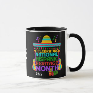 Farbenfrohe HISPANISCHE ERBE MONAT Tasse