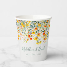 farbenfrohe Hochzeit mit floralen Wasserfarben