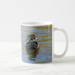 Farbenfrohe Holzente Tasse