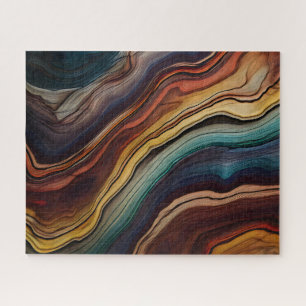 Farbenfrohe Holzpuzzle Puzzle