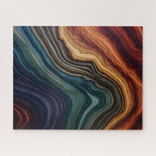 Farbenfrohe Holzpuzzle Puzzle